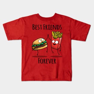 Cheeseburger and Fries BFF Kids T-Shirt